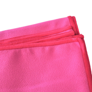 pink microfibre towels