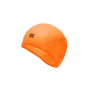 orange Bubble Swim Cap
