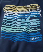 Load image into Gallery viewer, SELKIE MEN'S WAVE TEE - NAVY