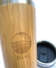 Load image into Gallery viewer, SELKIE BAMBOO WAVE TRAVEL MUG