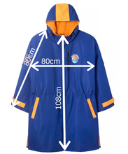 Load image into Gallery viewer, Dimensions of the Selkie Recycled Robe Navy