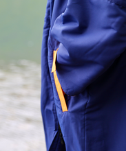 Load image into Gallery viewer, Pockets Navy Selkie Recycled Robe