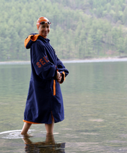 Load image into Gallery viewer, Selkie navy recycled robe