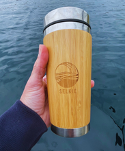 Load image into Gallery viewer, SELKIE BAMBOO WAVE TRAVEL MUG