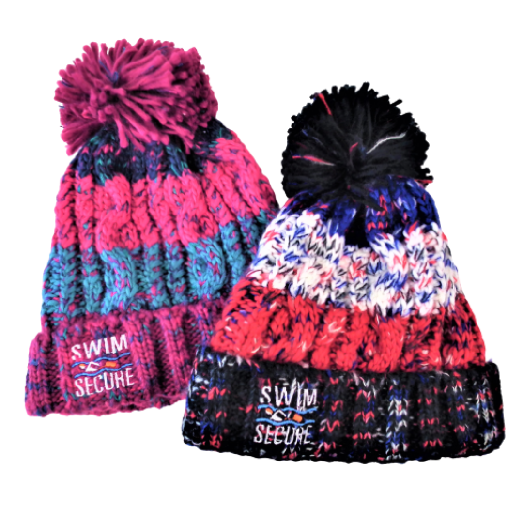 Designer top stocking caps